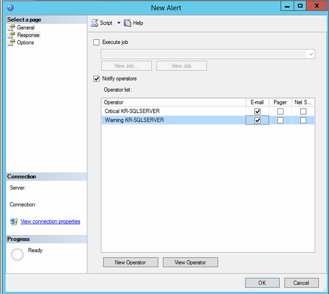 SQL Server Agent Alert Ayarlamak